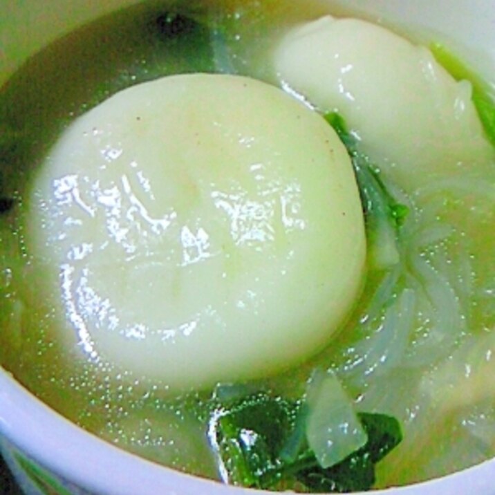 簡単♪中華風水餃子スープ